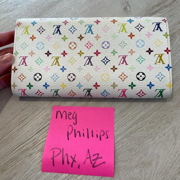 Authentic Louis Vuitton Multicolor Sarah Wallet - Picture 10 of 12